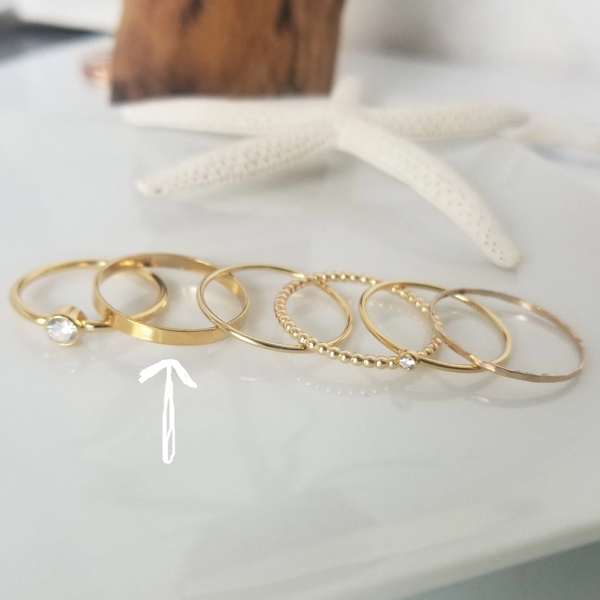 2.5mm Flat Stacking Ring - Gold or Rose Gold