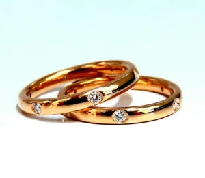 .26ct Round Diamonds Twin Bands Ring 18kt