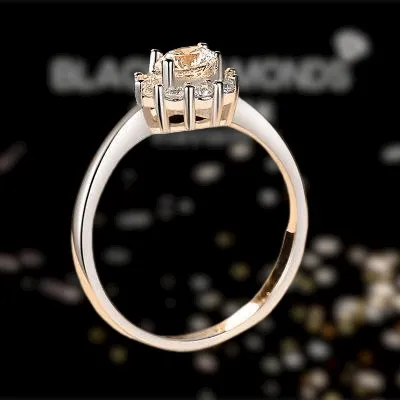 2ct Flower Diamond Engagement Ring