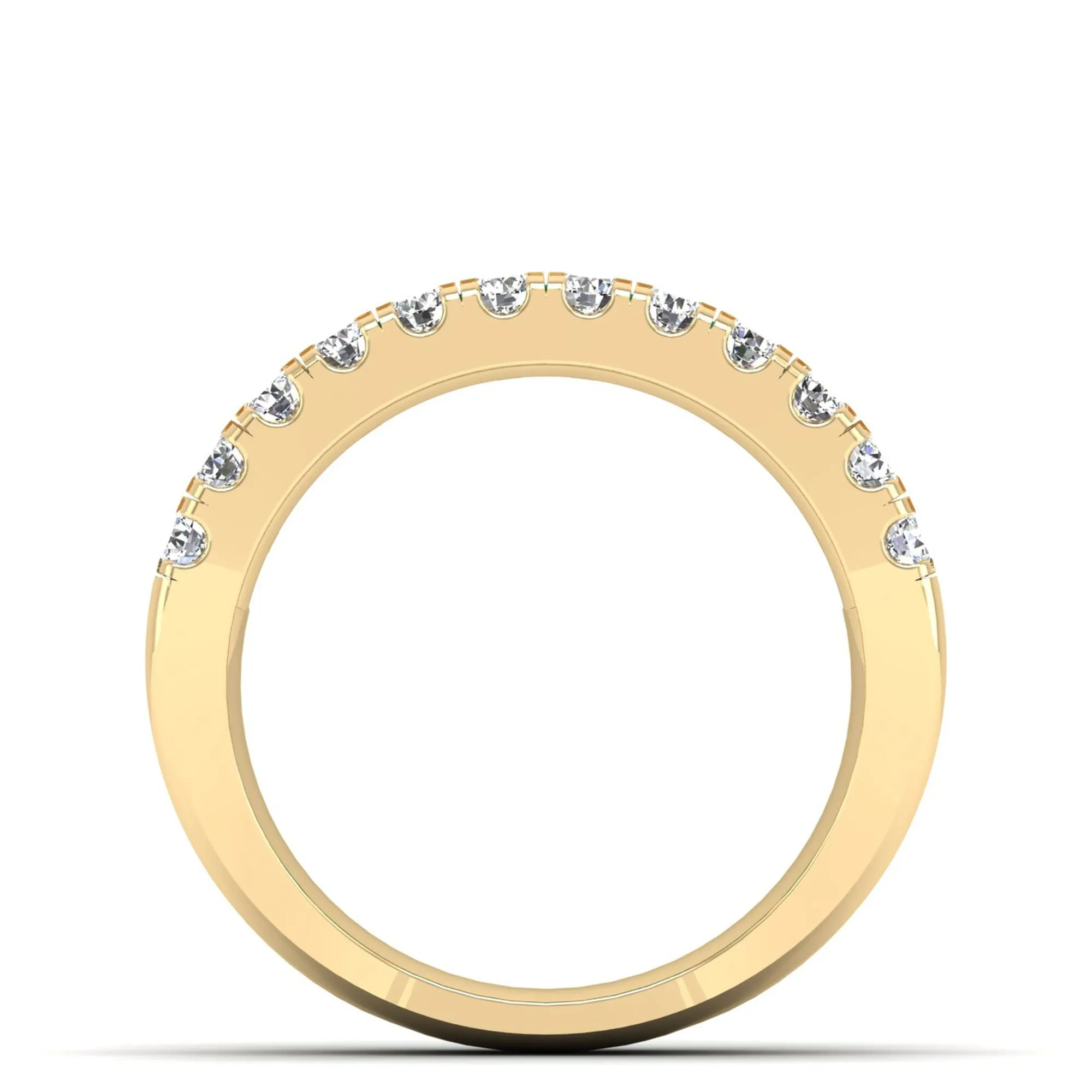 3-Row Baguette Emerald and Diamond Ring