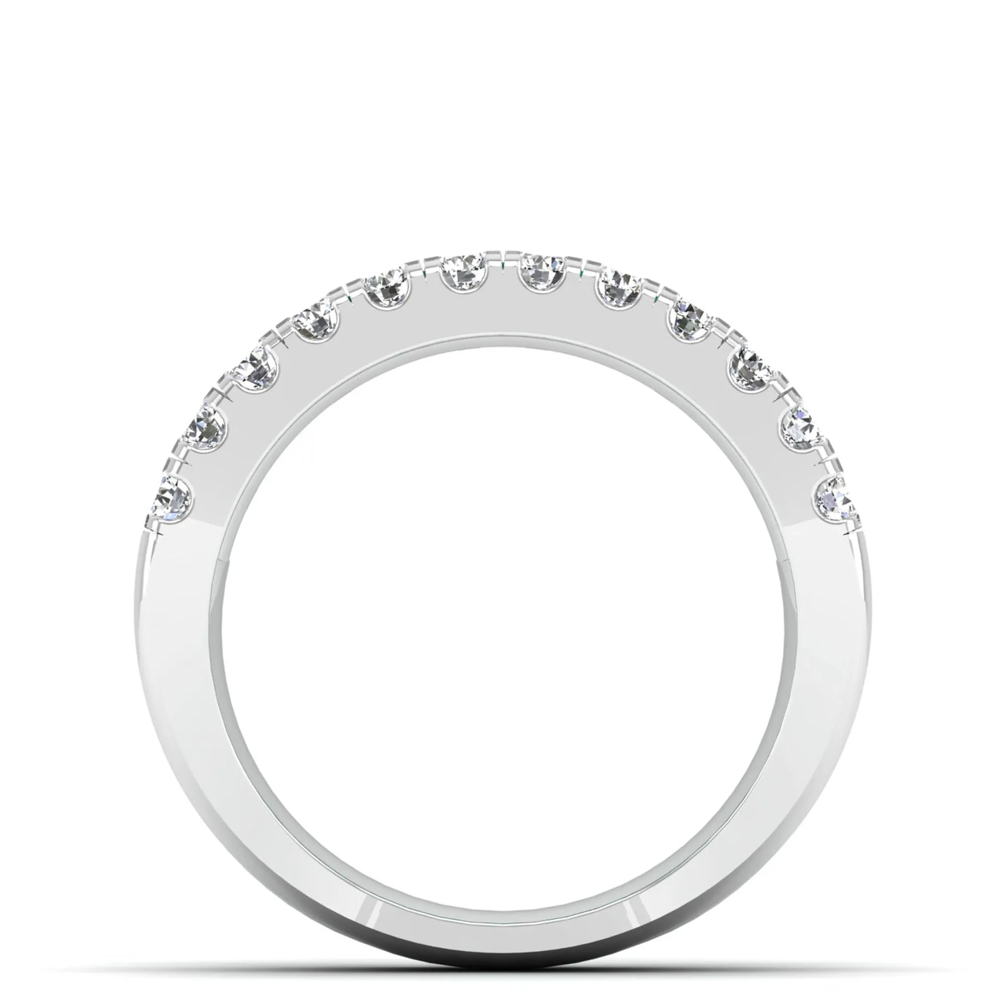 3-Row Baguette Emerald and Diamond Ring