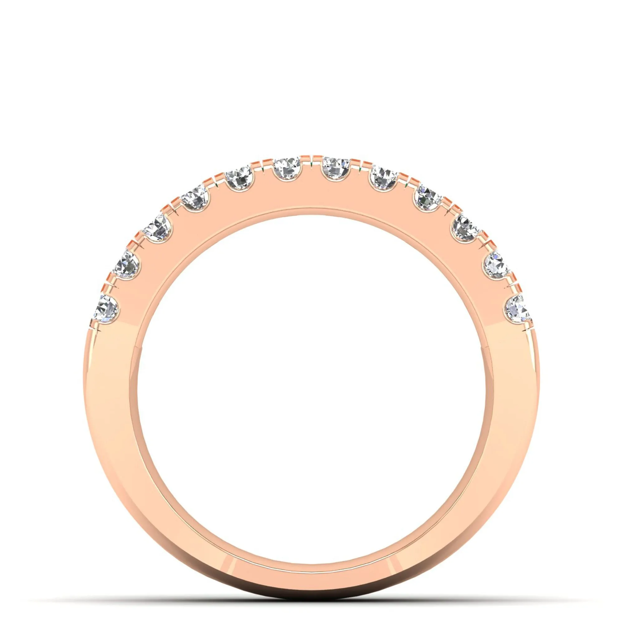 3-Row Baguette Emerald and Diamond Ring