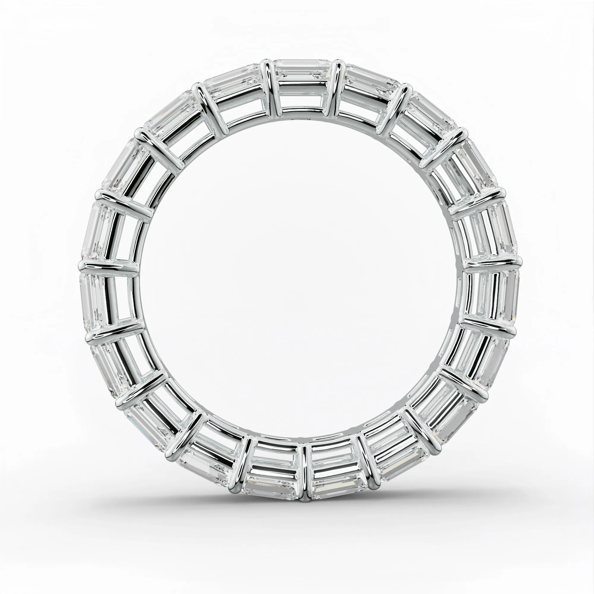 3.0 Carat East West Emerald Cut Diamond Eternity Band