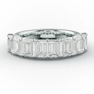 3.0 Carat Emerald Cut  Diamond Anniversary Band