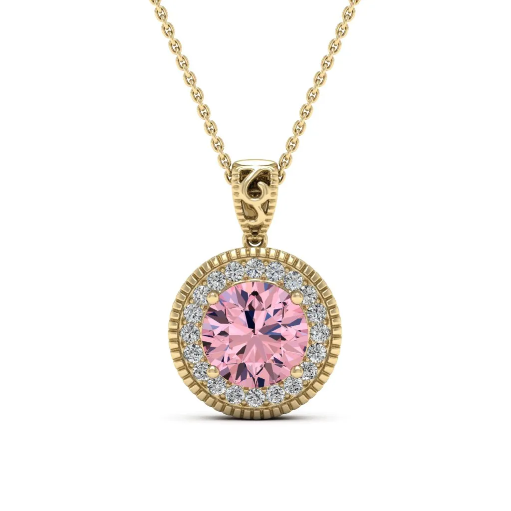 3.05 d.e.w cts Jocelyn Moissanite Necklace
