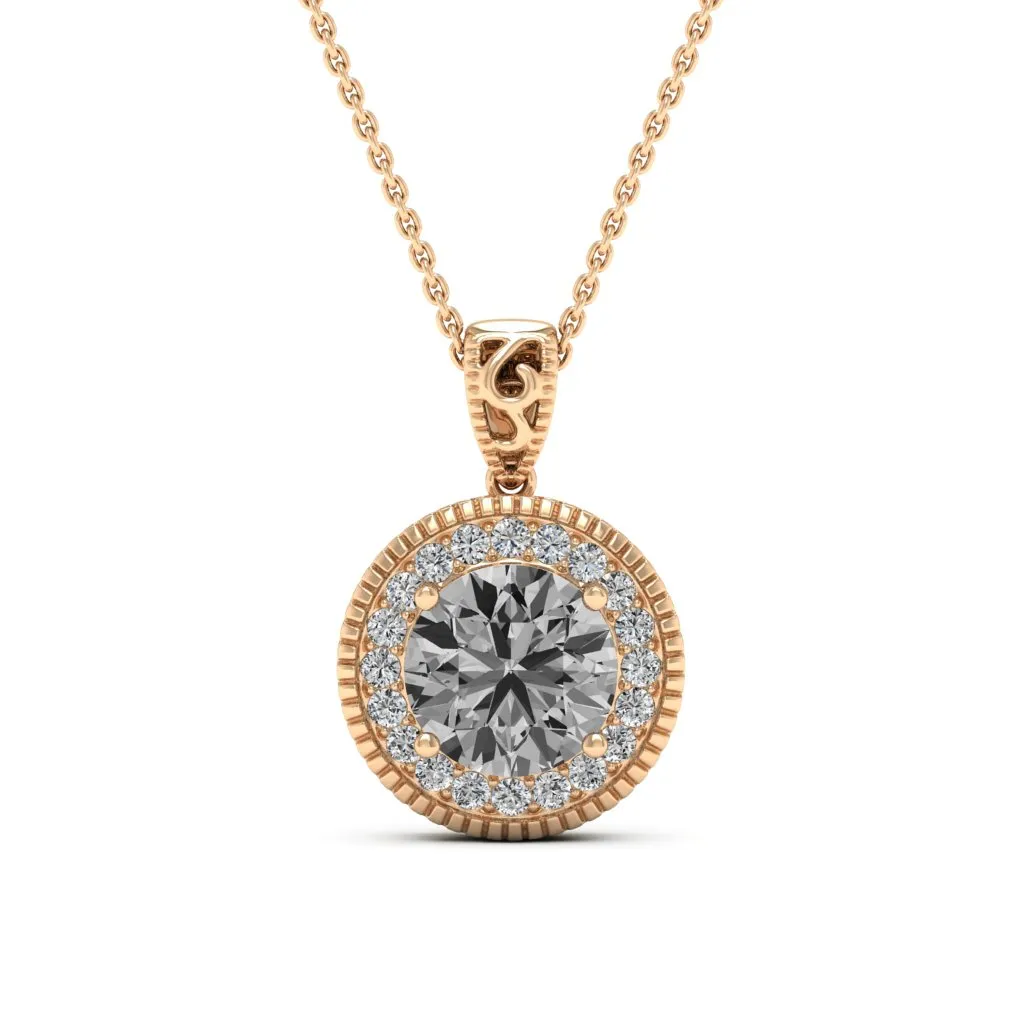 3.05 d.e.w cts Jocelyn Moissanite Necklace