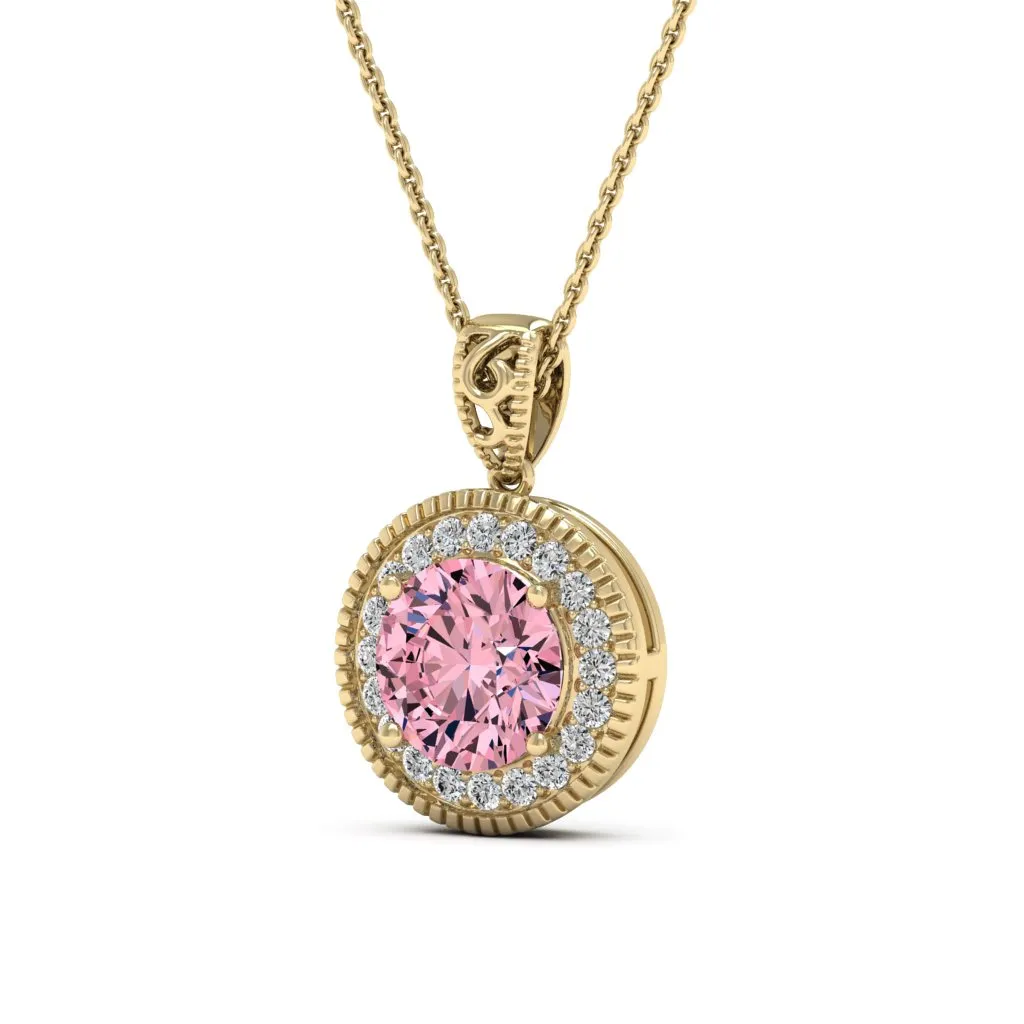 3.05 d.e.w cts Jocelyn Moissanite Necklace