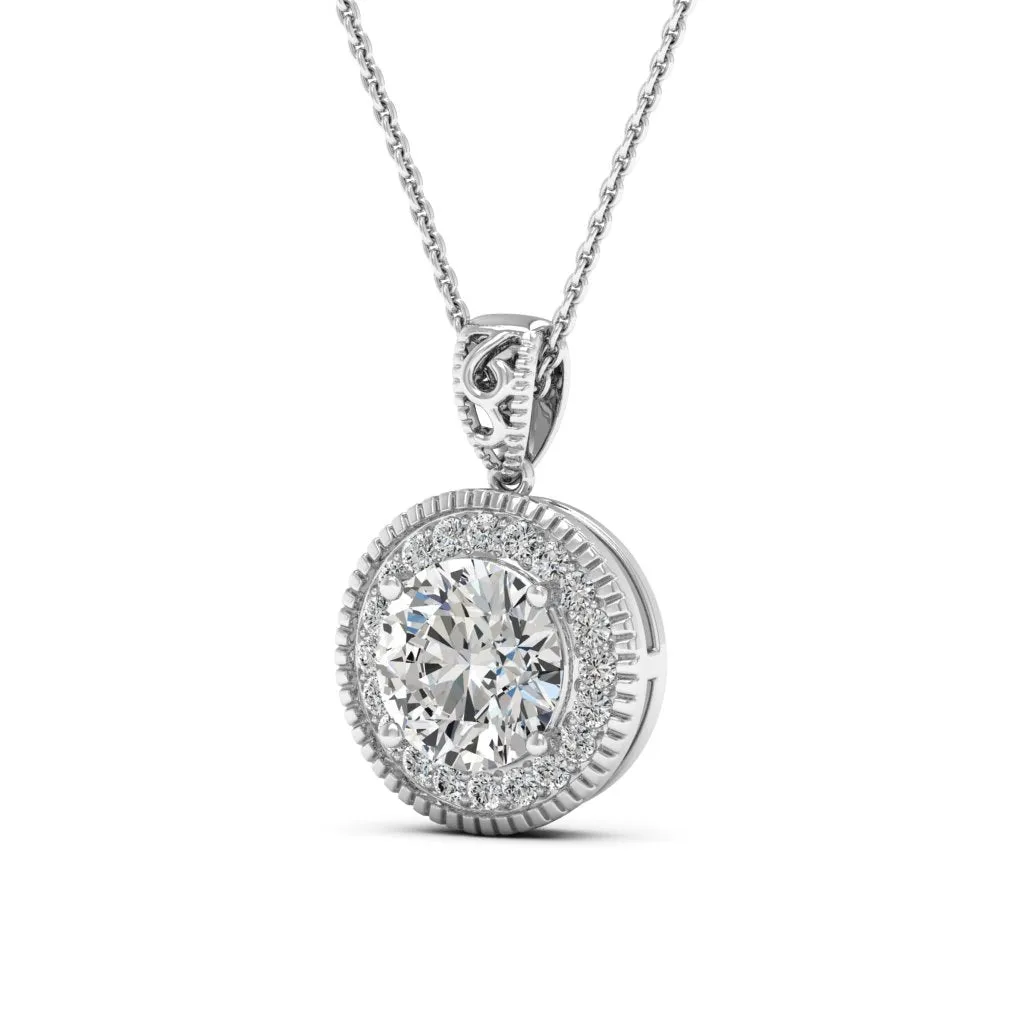 3.05 d.e.w cts Jocelyn Moissanite Necklace