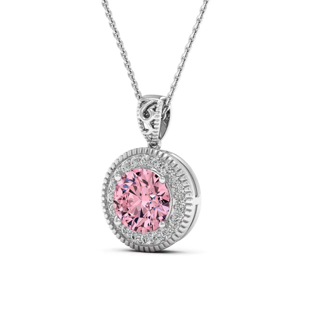 3.05 d.e.w cts Jocelyn Moissanite Necklace