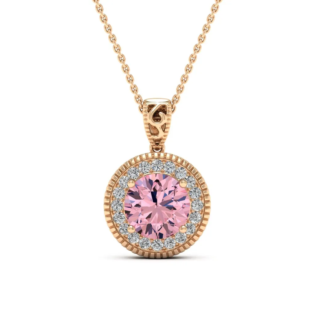 3.05 d.e.w cts Jocelyn Moissanite Necklace