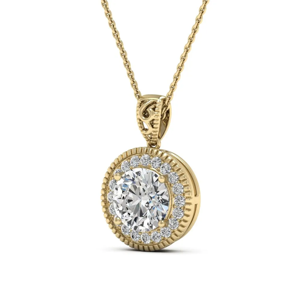 3.05 d.e.w cts Jocelyn Moissanite Necklace