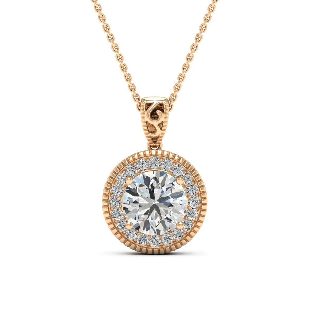 3.05 d.e.w cts Jocelyn Moissanite Necklace