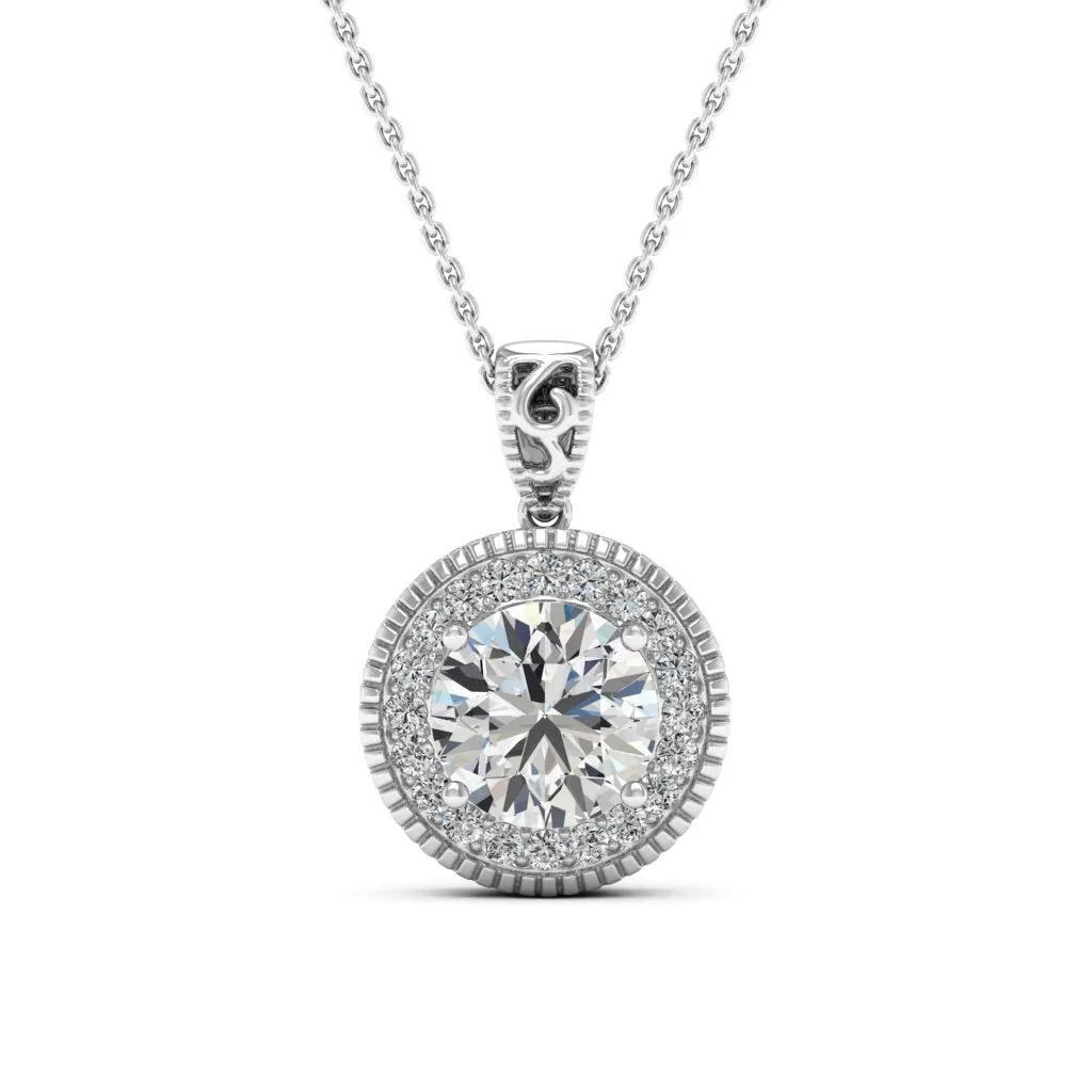 3.05 d.e.w cts Jocelyn Moissanite Necklace