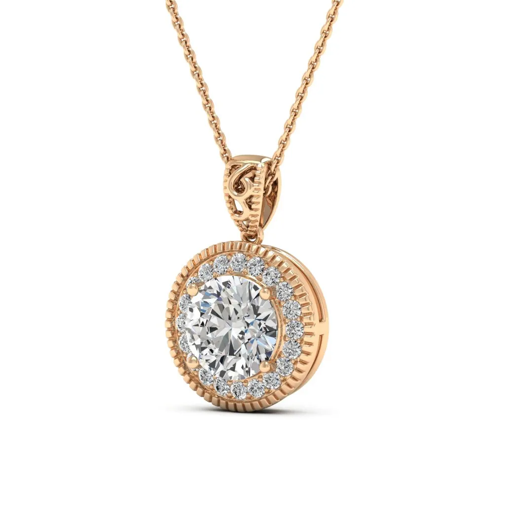 3.05 d.e.w cts Jocelyn Moissanite Necklace