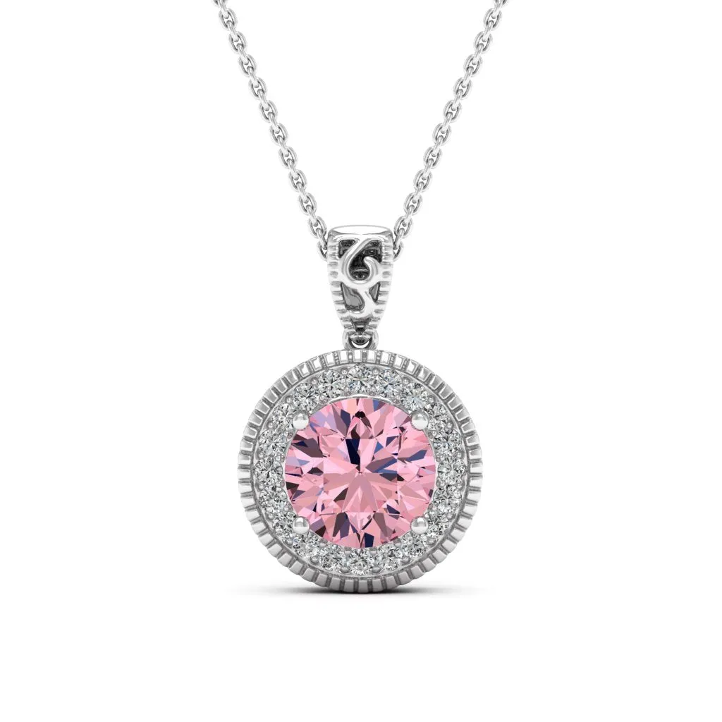 3.05 d.e.w cts Jocelyn Moissanite Necklace