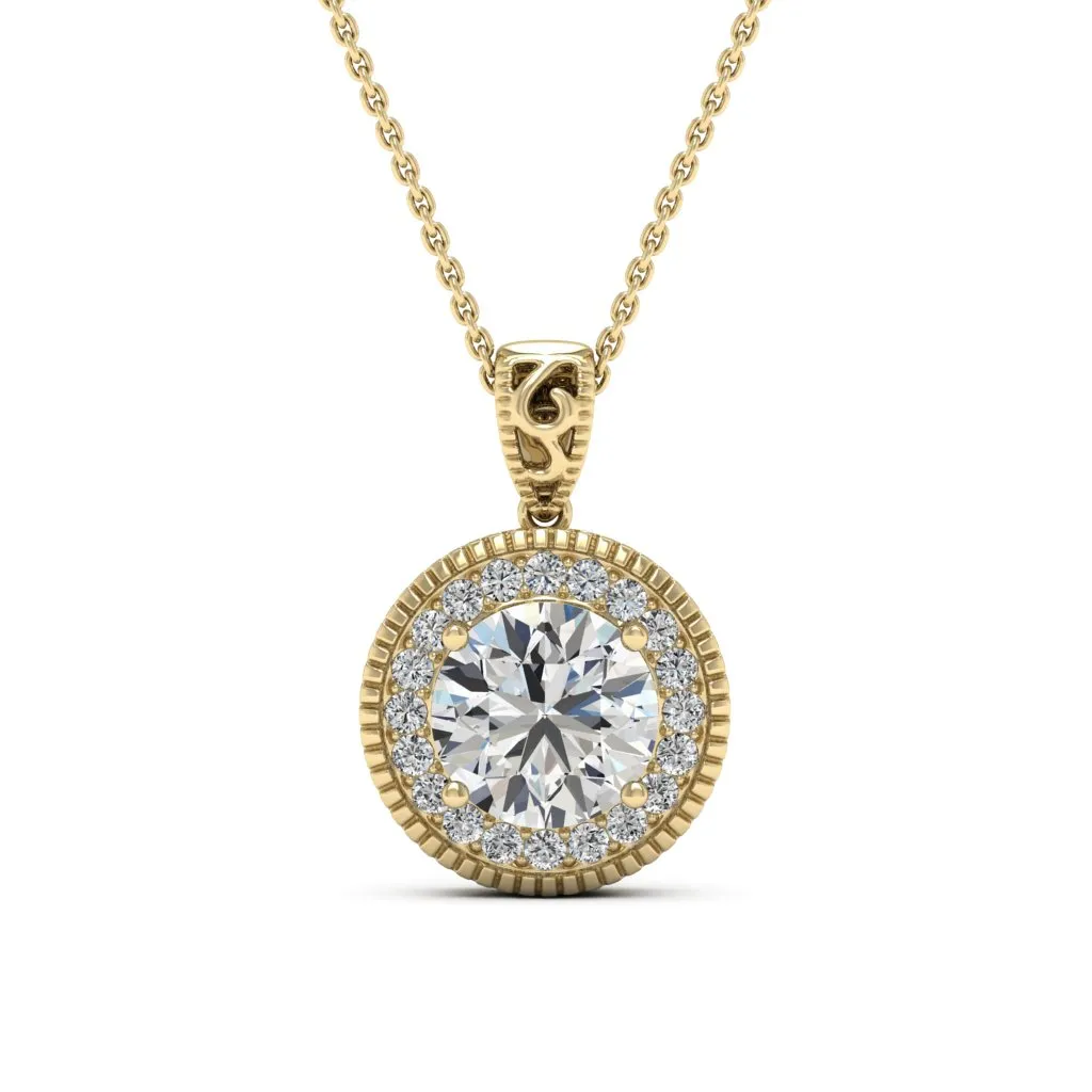 3.05 d.e.w cts Jocelyn Moissanite Necklace