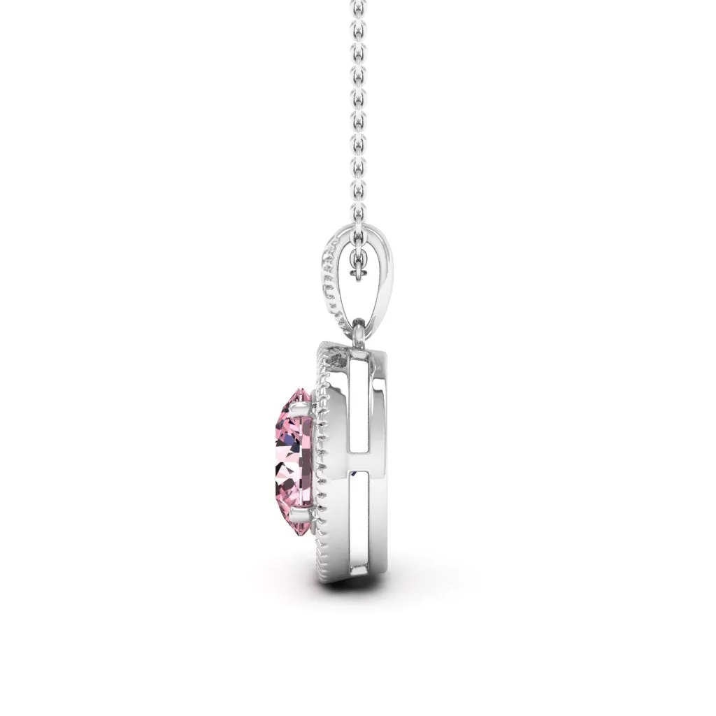 3.05 d.e.w cts Jocelyn Moissanite Necklace