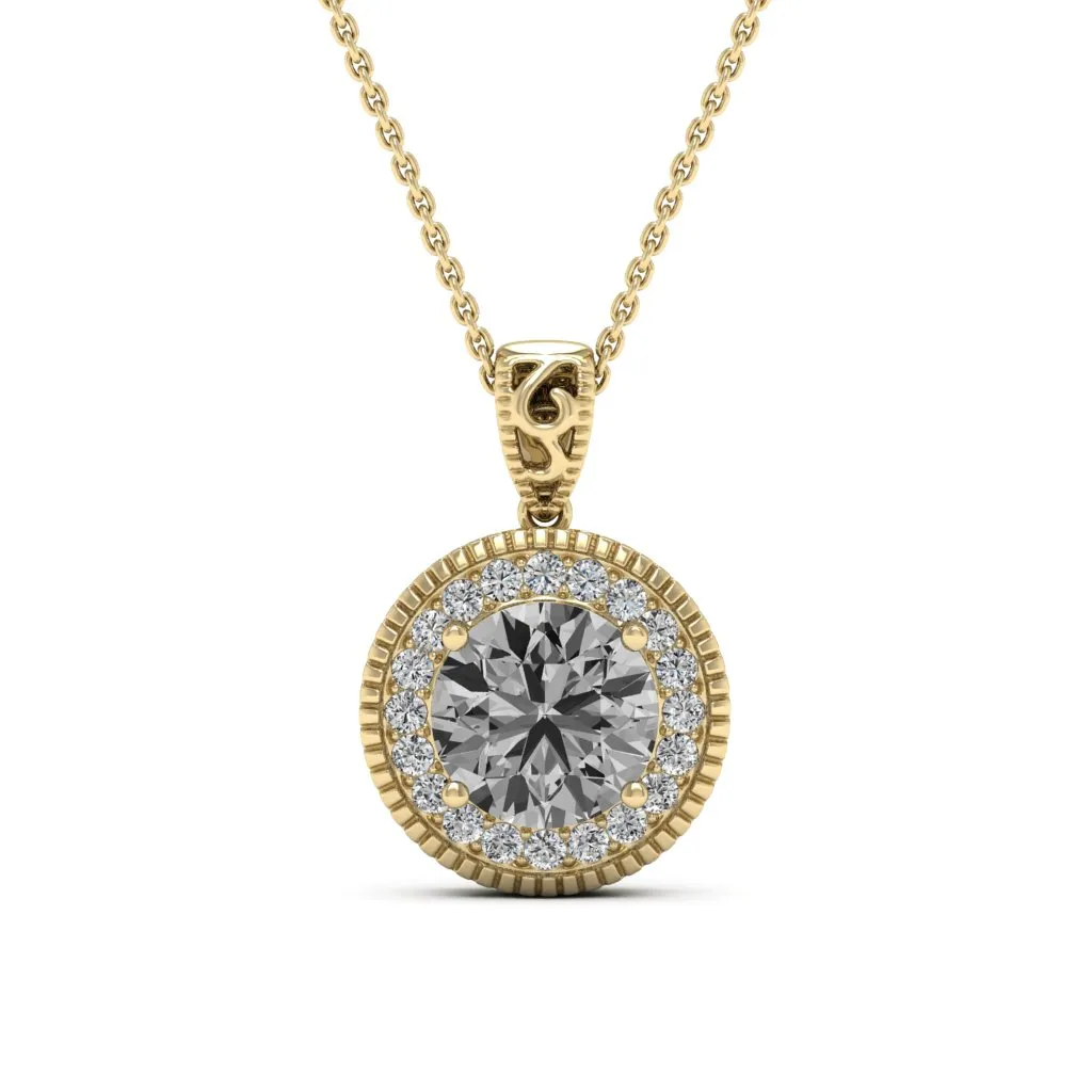 3.05 d.e.w cts Jocelyn Moissanite Necklace