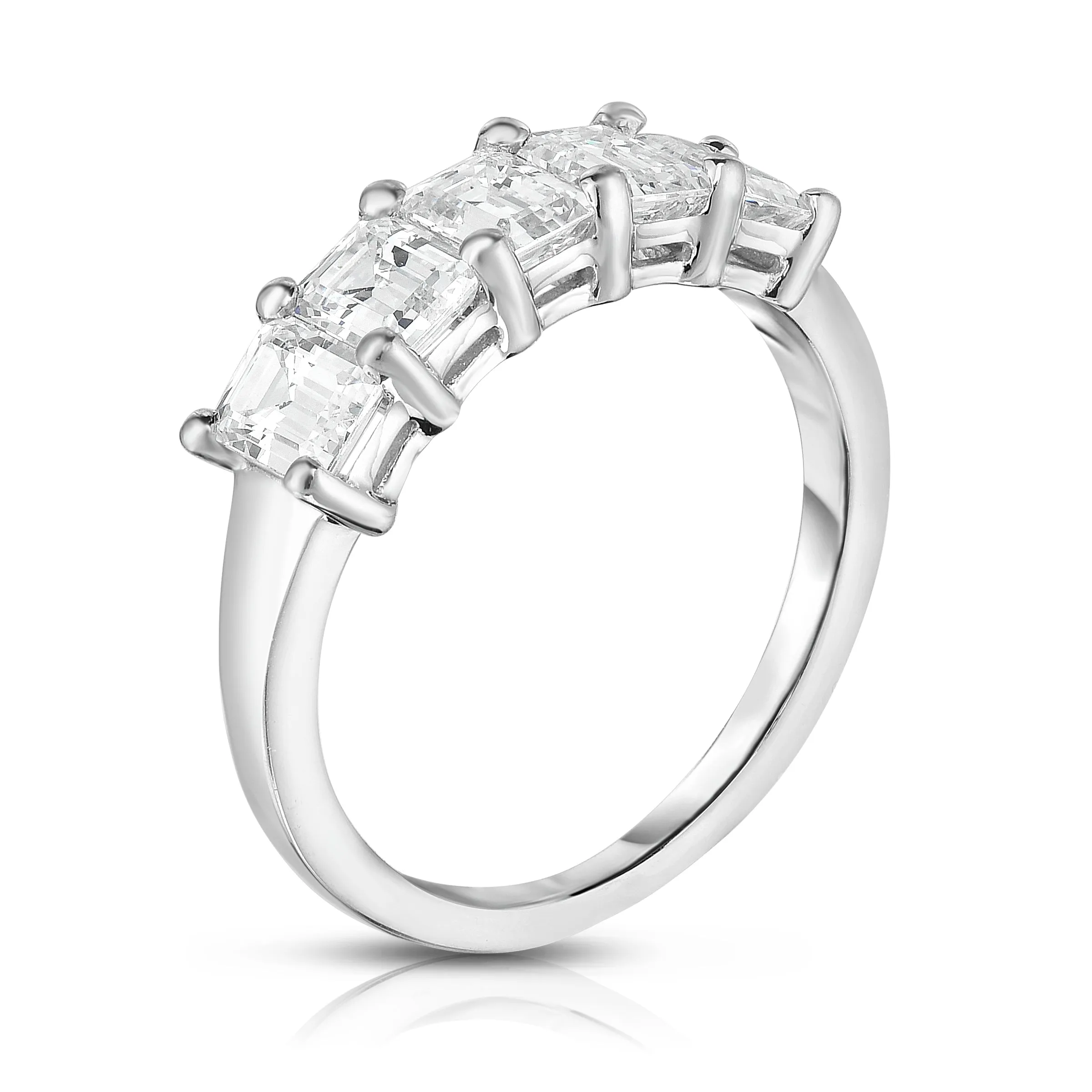 5-Stone Emerald Cut 1.60Ct Diamond Ring