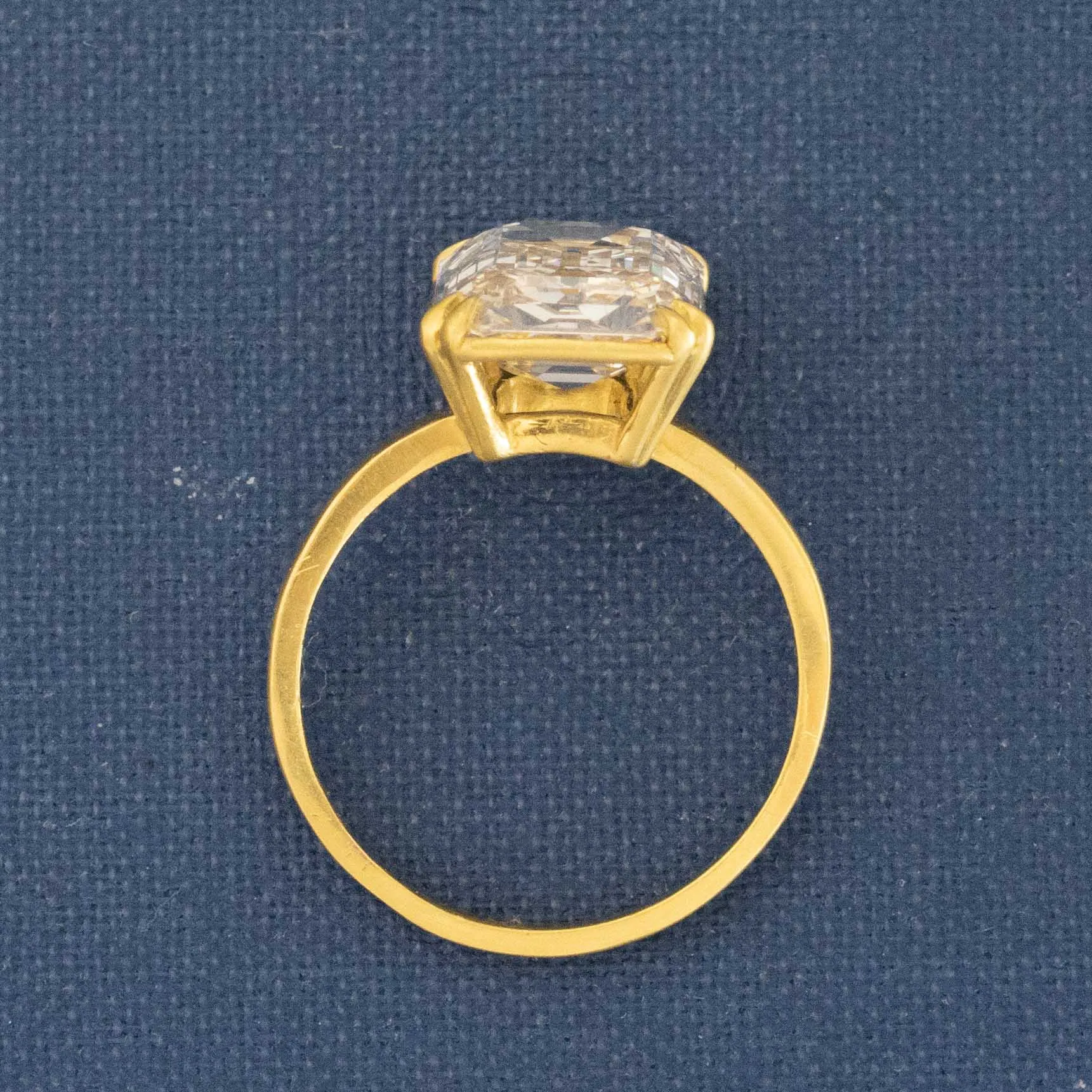 6.02ct Elongated Emerald Cut Diamond Solitaire, GIA M VVS2