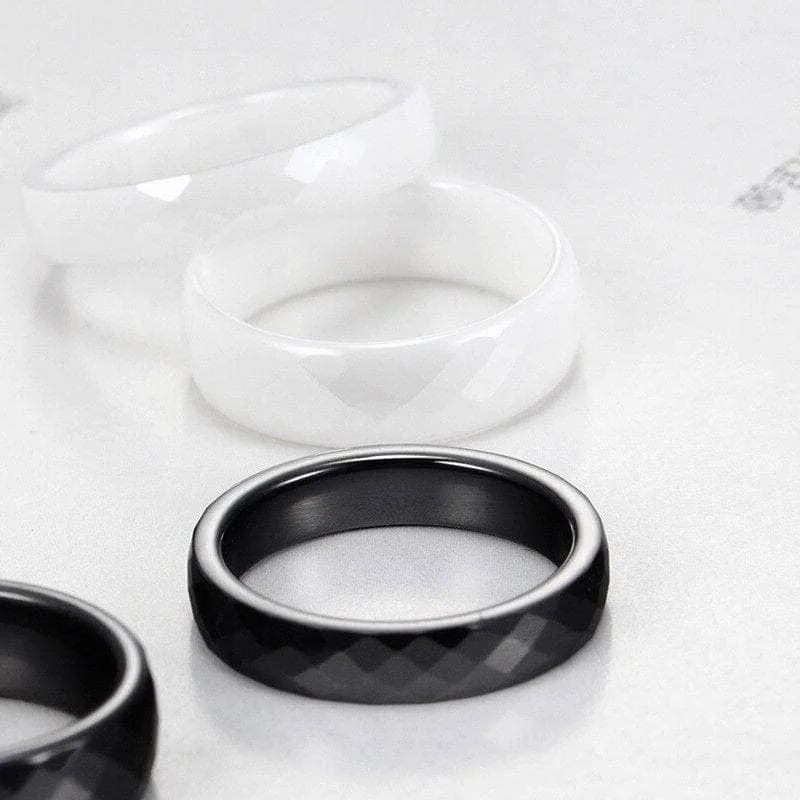 6mm Ceramic Women's Wedding Band