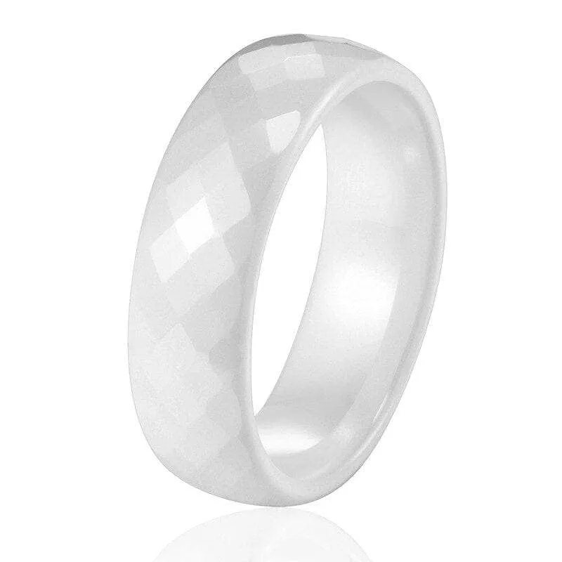6mm Ceramic Women's Wedding Band
