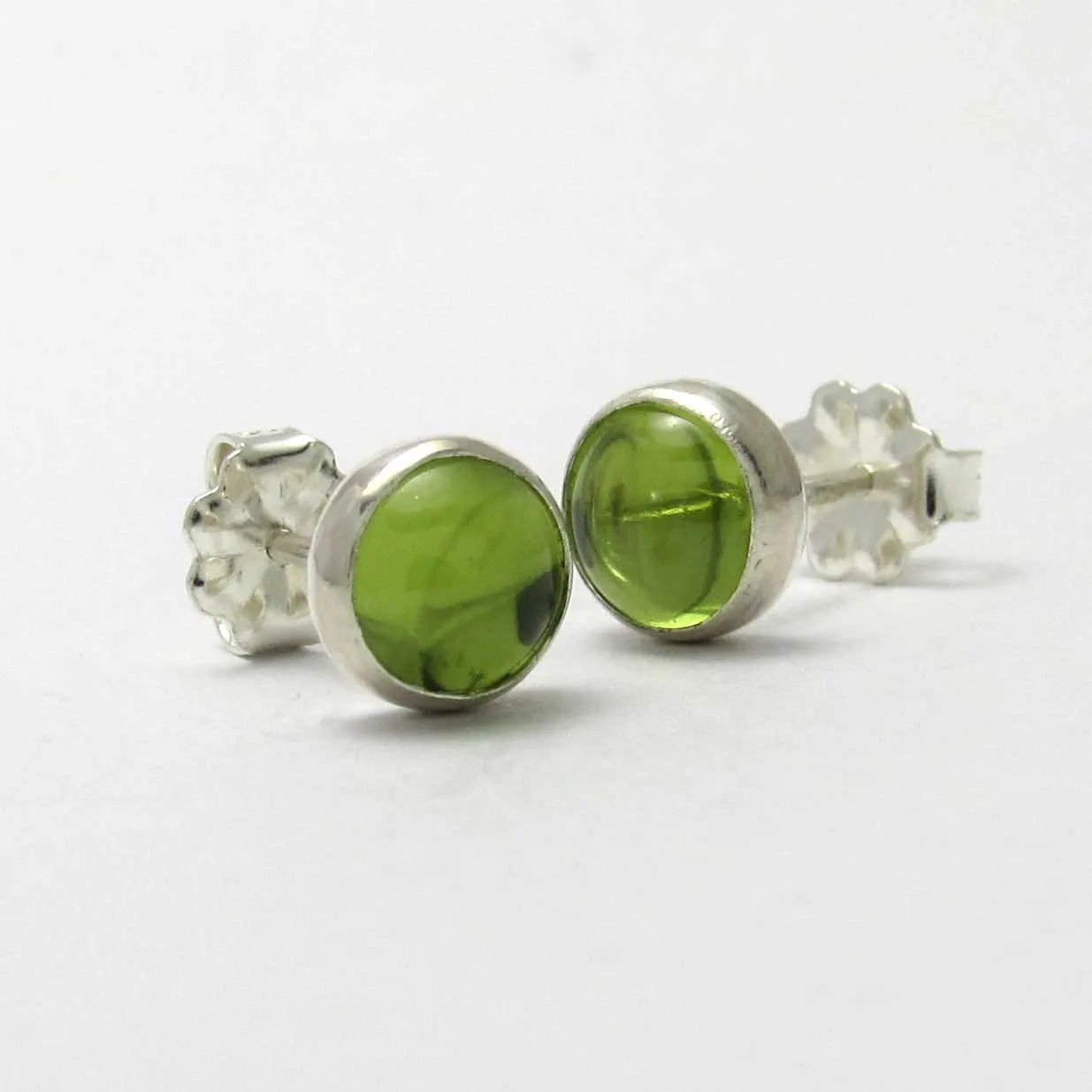 6mm Peridot Stud Earrings