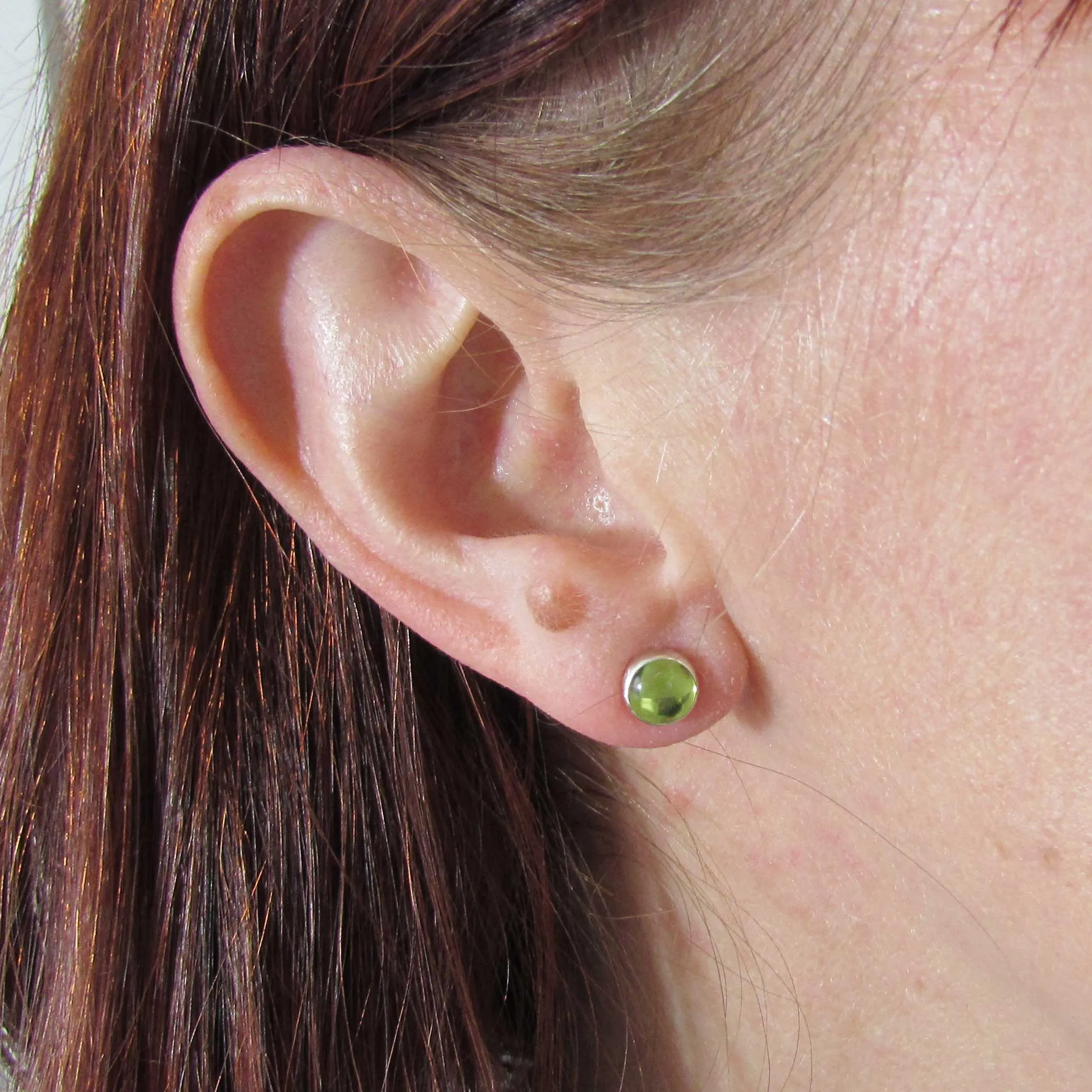 6mm Peridot Stud Earrings
