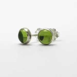 6mm Peridot Stud Earrings
