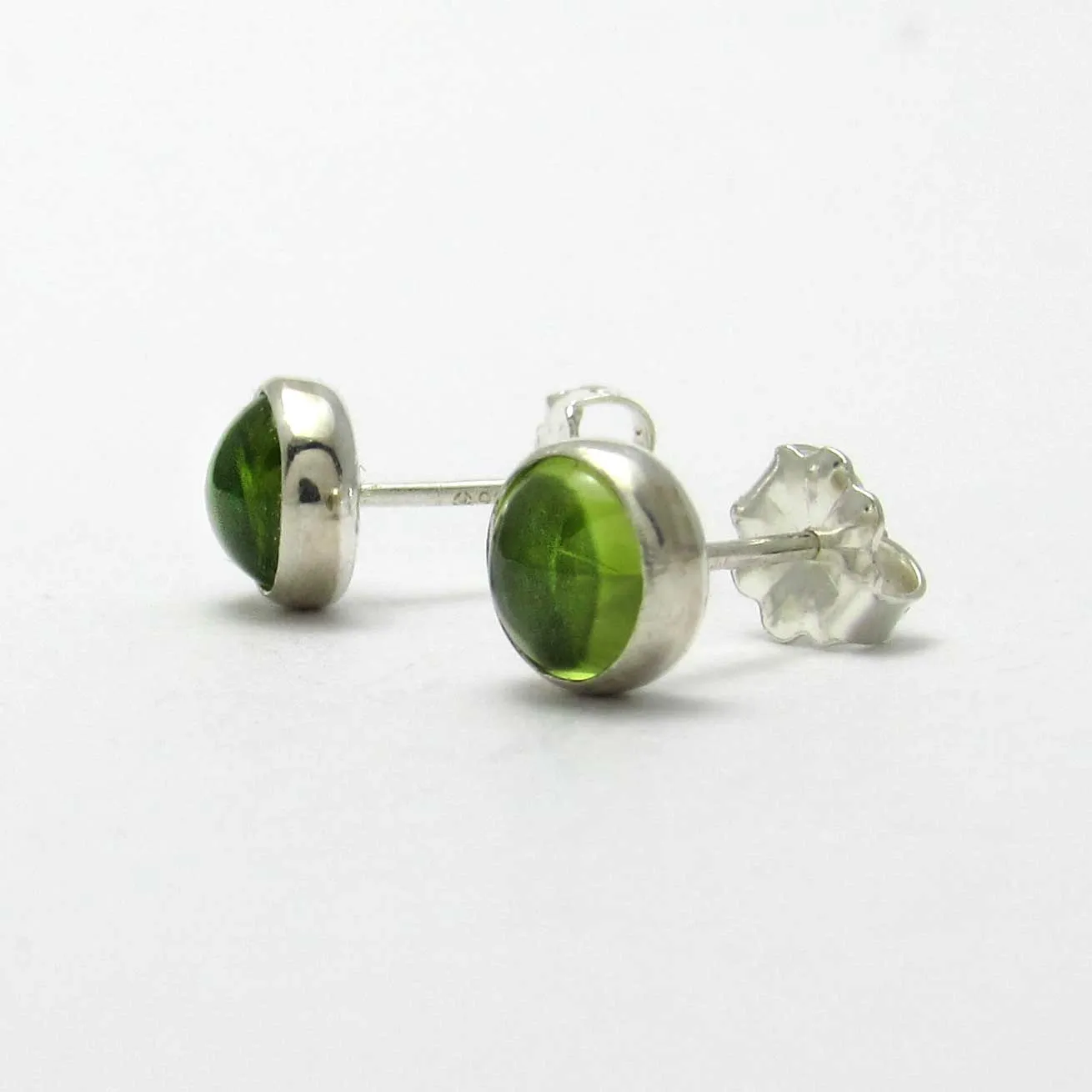 6mm Peridot Stud Earrings