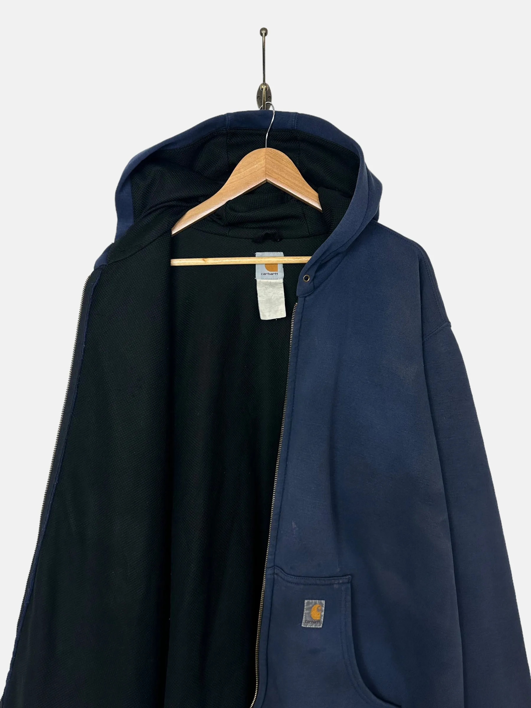 90's Carhartt Heavy Duty Vintage Soft-Shell Jacket with Hood Size XL-2XL