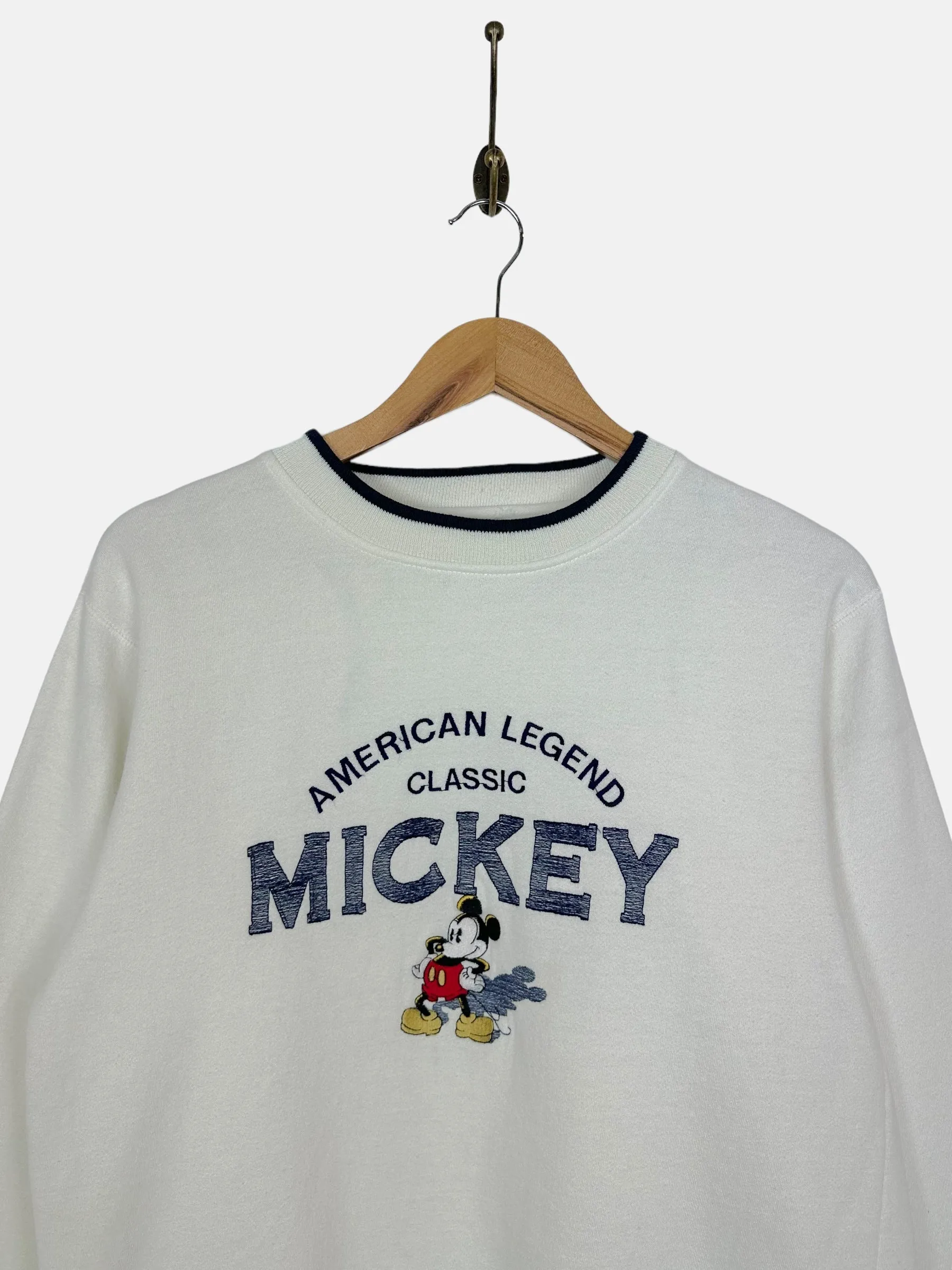 90's Disney Mickey Mouse Embroidered Vintage Sweatshirt Size S