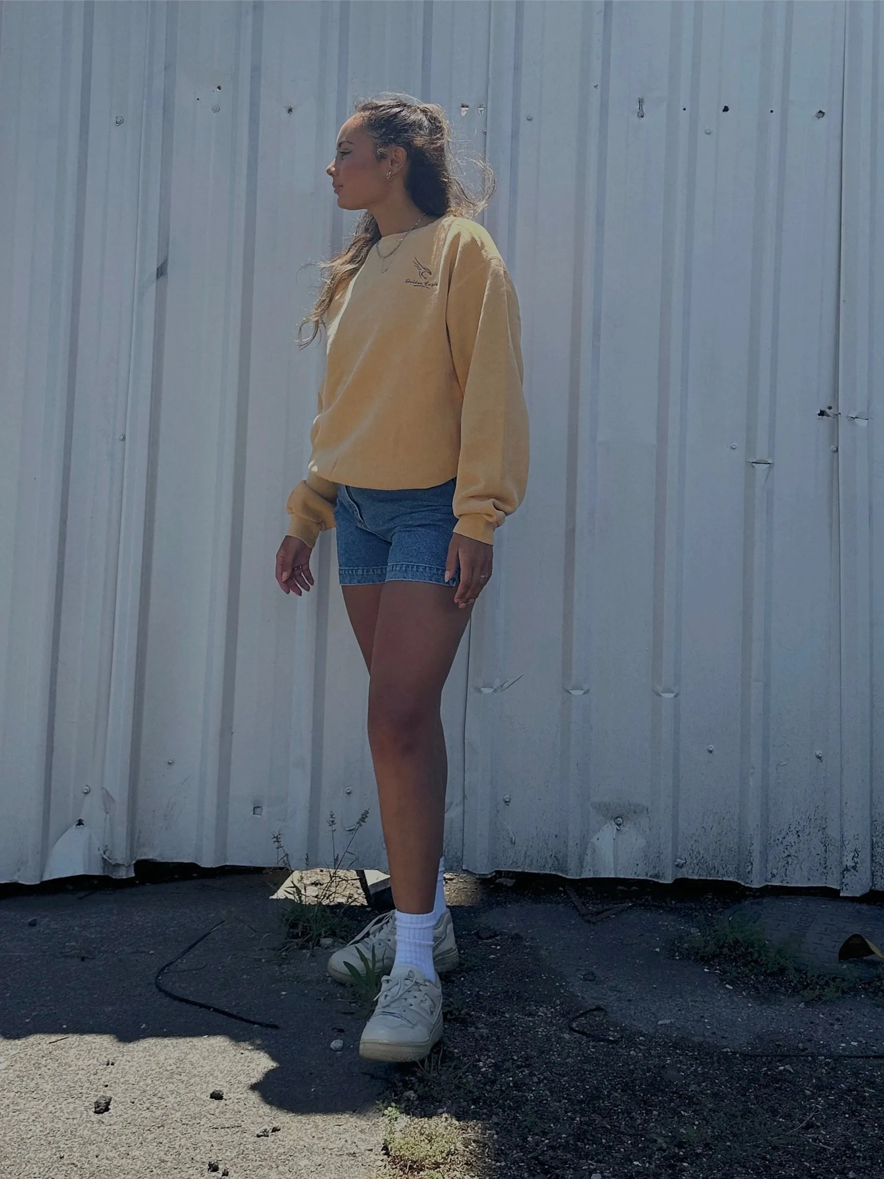 90's Golden Eagle Embroidered Vintage Sweatshirt Size 10-12