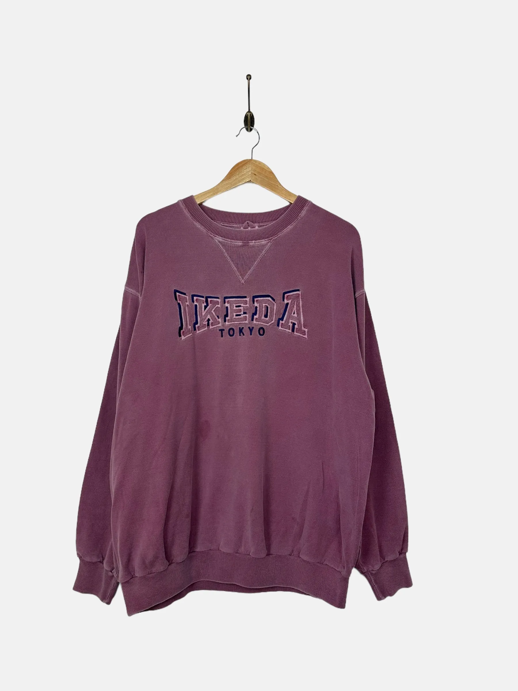 90's Ikeda Tokyo Embroidered Vintage Sweatshirt Size XL