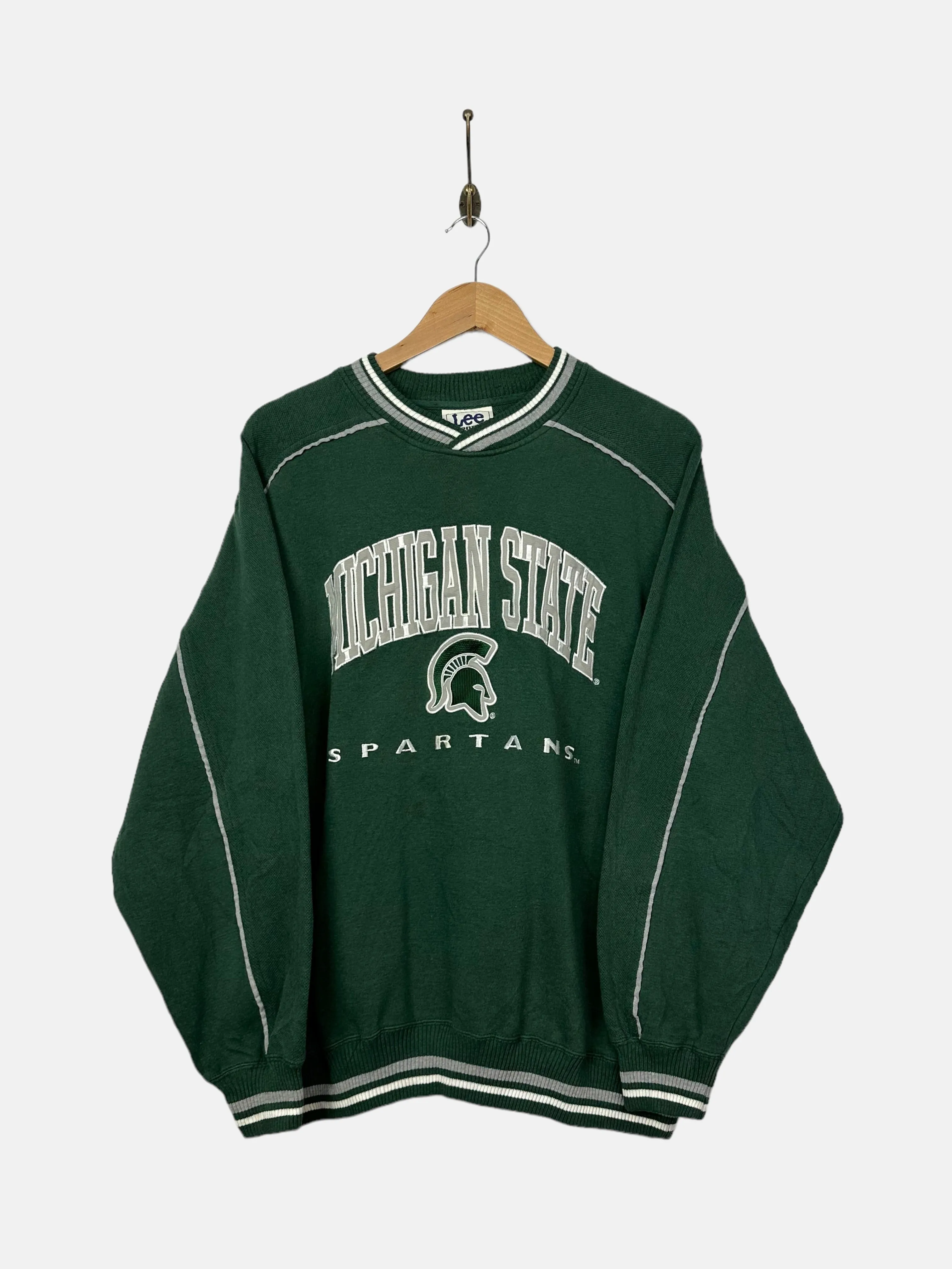 90's Michigan State Spartans Embroidered Vintage Sweatshirt Size L