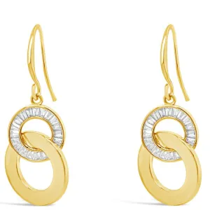 Absolute Gold Sparkle Entwined Drop Earrings