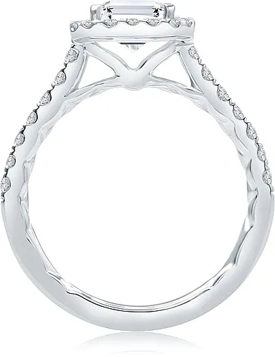 A.Jaffe Pave Diamond Engagement Ring Setting