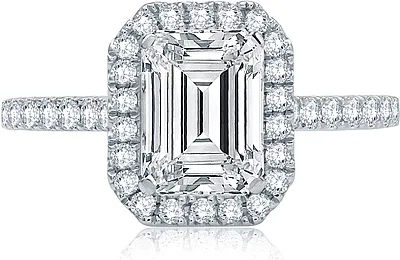 A.Jaffe Pave Diamond Engagement Ring Setting