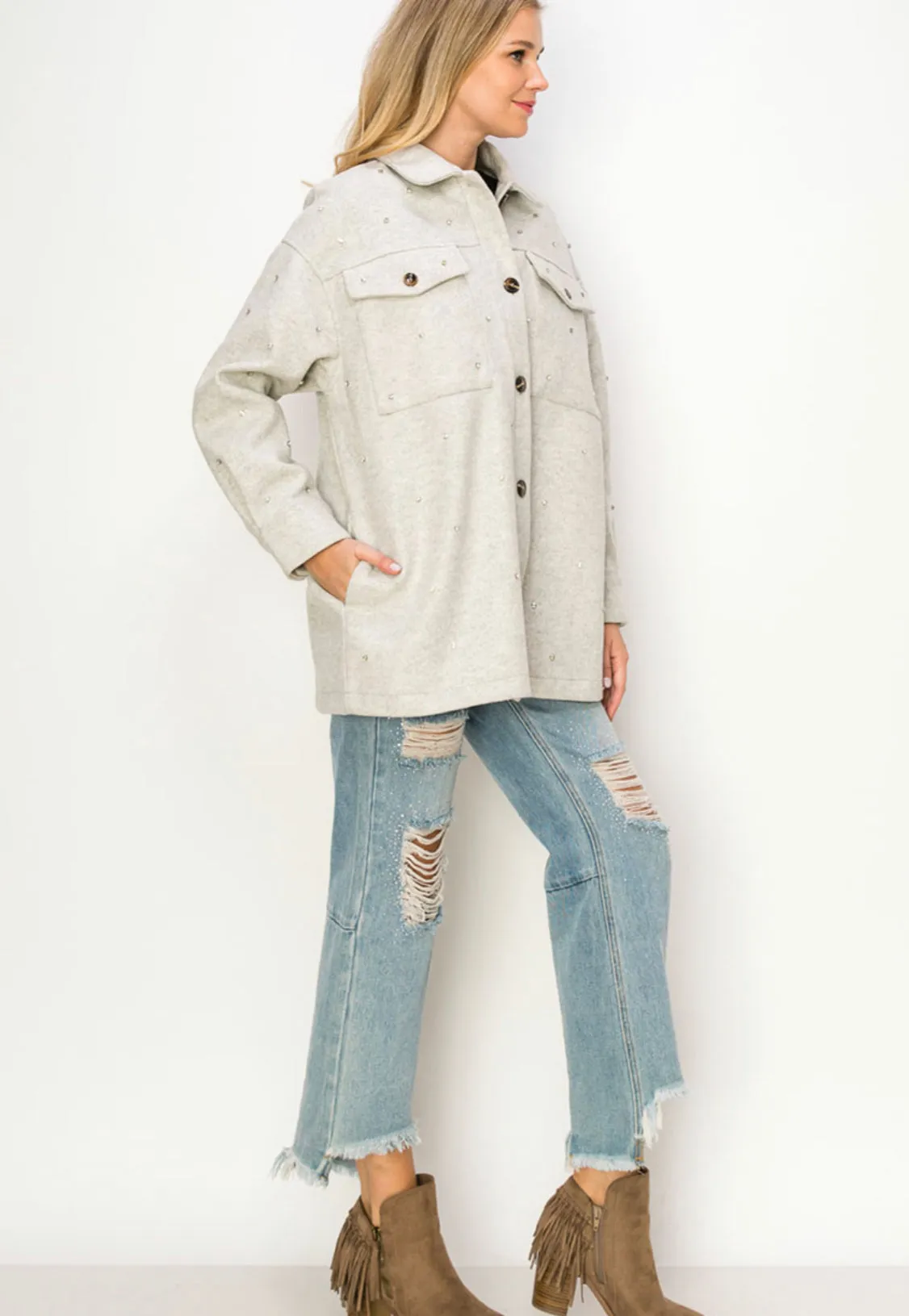 Ali Rhinestone Jacket
