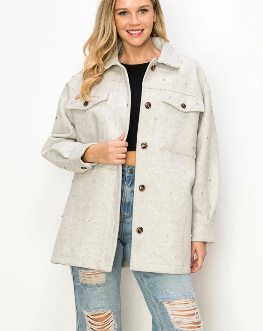 Ali Rhinestone Jacket