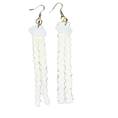 AM Tan Hide Earrings