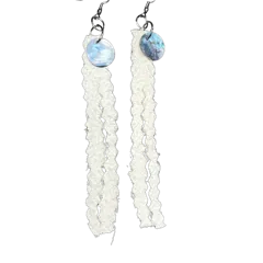 AM Tan Hide Earrings