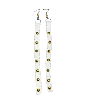 AM Tan Hide Earrings