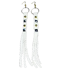 AM Tan Hide Earrings