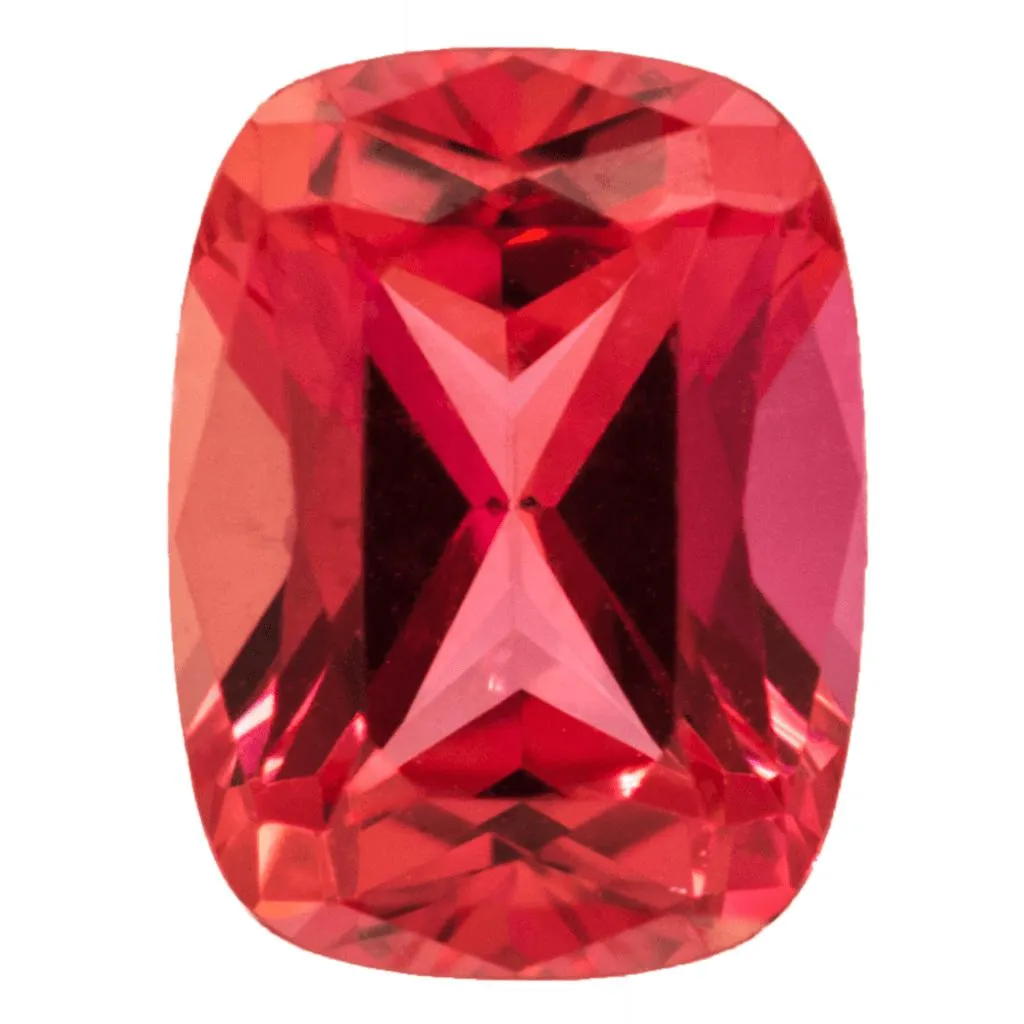 Antique Cushion Chatham Lab-Grown Padparadscha Sapphire Gems