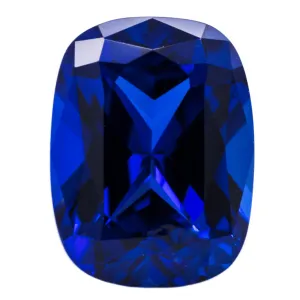 Antique Cushion FAB Lab-Grown Blue Sapphire Gems
