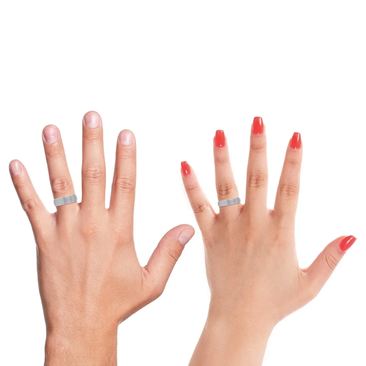 ARCHBISHOP | Rose Gold Ring, White Tungsten Ring, Brushed, Domed