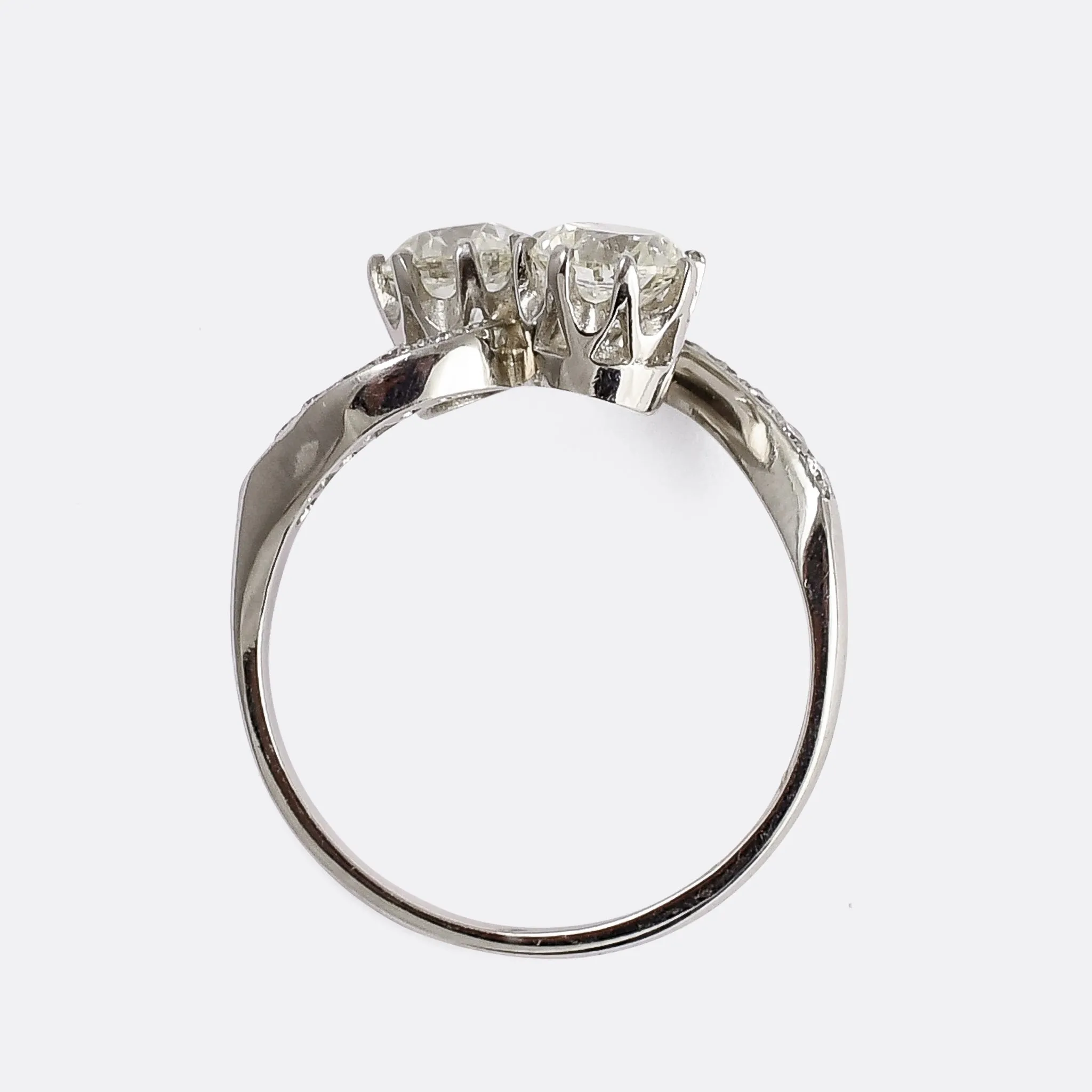 Art Deco 1.50ct Diamond "Toi et Moi" Engagement Ring