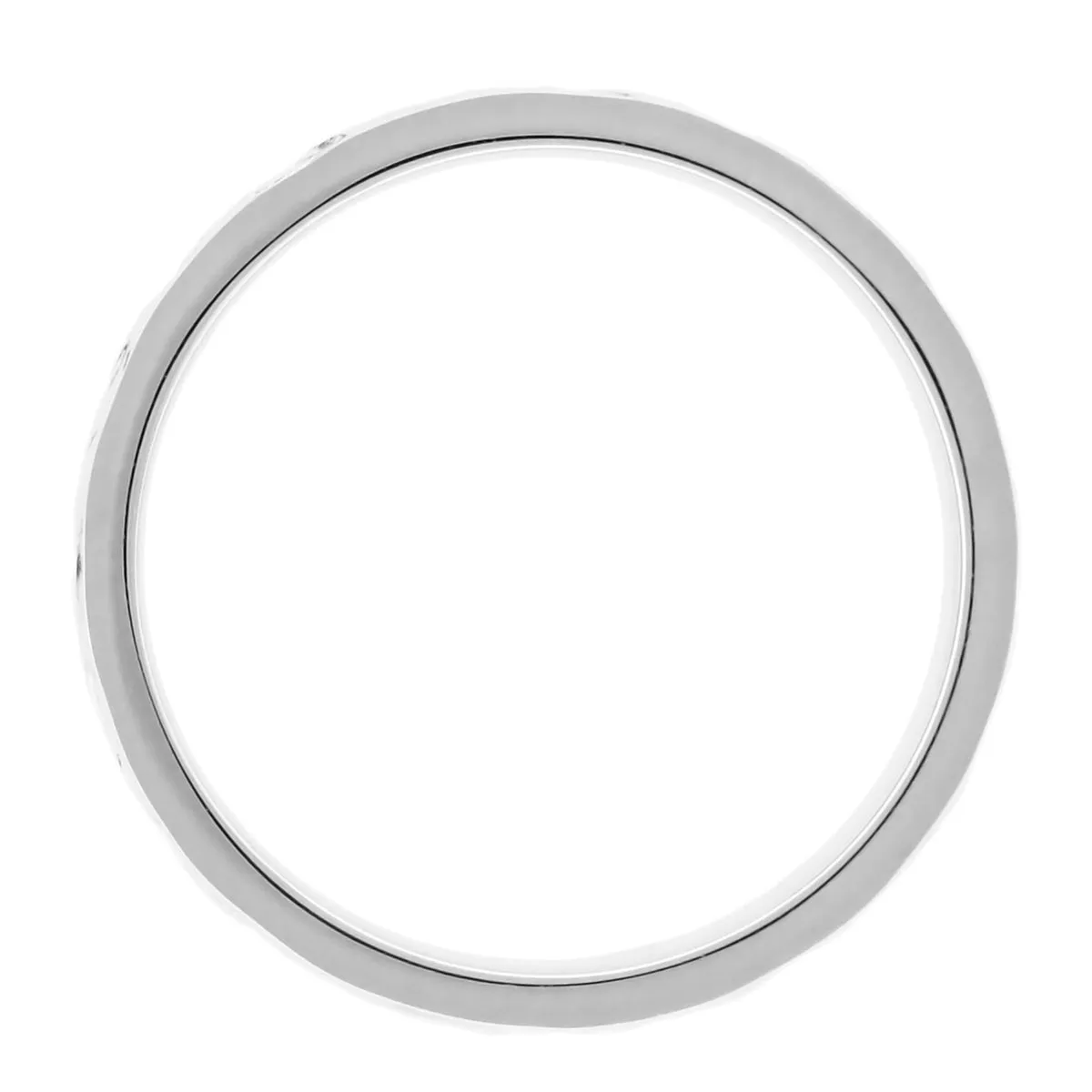 Art Deco Flowers and Leaves Engraved Wedding Ring in White Gold - 18K, 14K or 10K