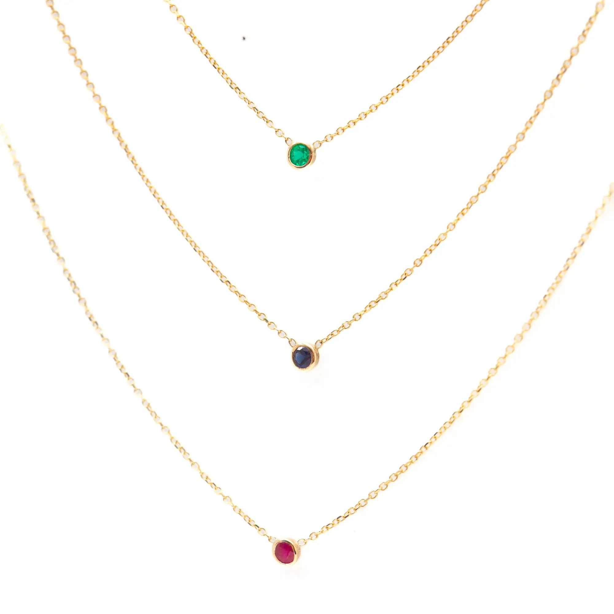 Barely-There Emerald Necklace